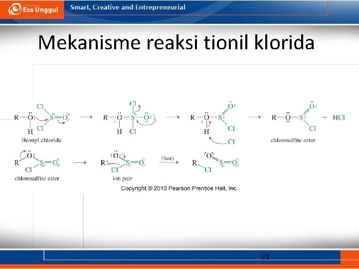 Mekanisme reaksi tionil klorida 91 