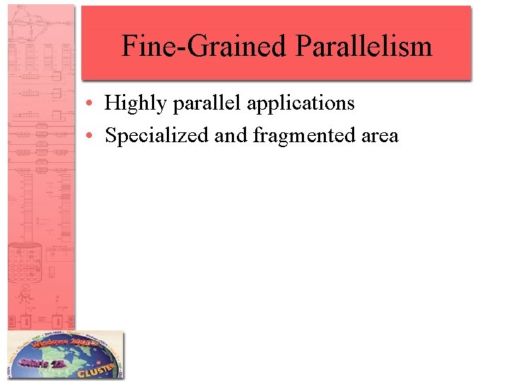 Fine-Grained Parallelism • Highly parallel applications • Specialized and fragmented area 