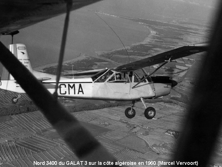 Nord 3400 du GALAT 3 sur la côte algéroise en 1960 (Marcel Vervoort) 