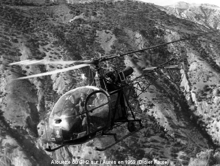 Alouette du GH 2 sur l’Aurès en 1959 (Didier Faure) 