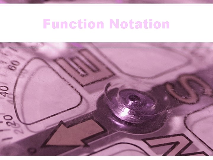 Function Notation 