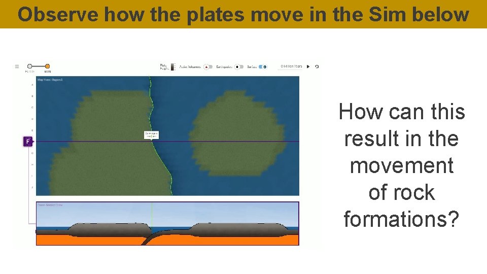 Observe how the plates move in the Sim below How can this result in