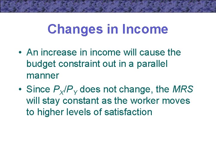 solved when there is a change in income, demand... Chapter 5 INCOME AND SUBSTITUTION EFFECTS MICROECONOMIC THEORY