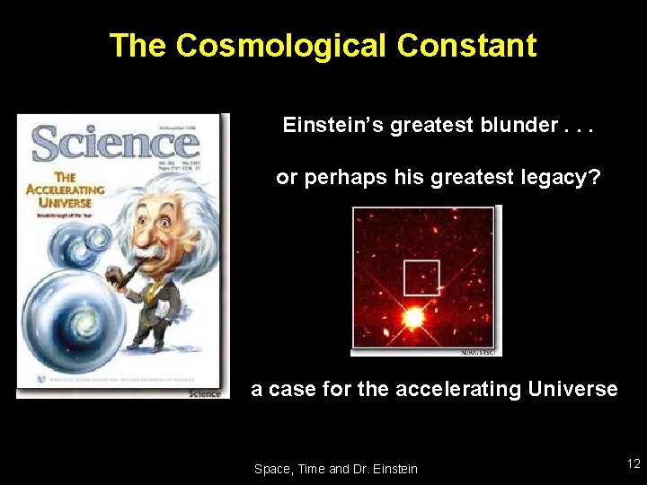 The Cosmological Constant Einstein’s greatest blunder. . . or perhaps his greatest legacy? a