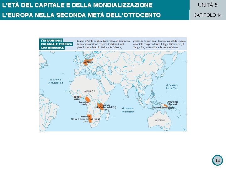 L’ETÀ DEL CAPITALE E DELLA MONDIALIZZAZIONE L’EUROPA NELLA SECONDA METÀ DELL’OTTOCENTO UNITÀ 5 CAPITOLO