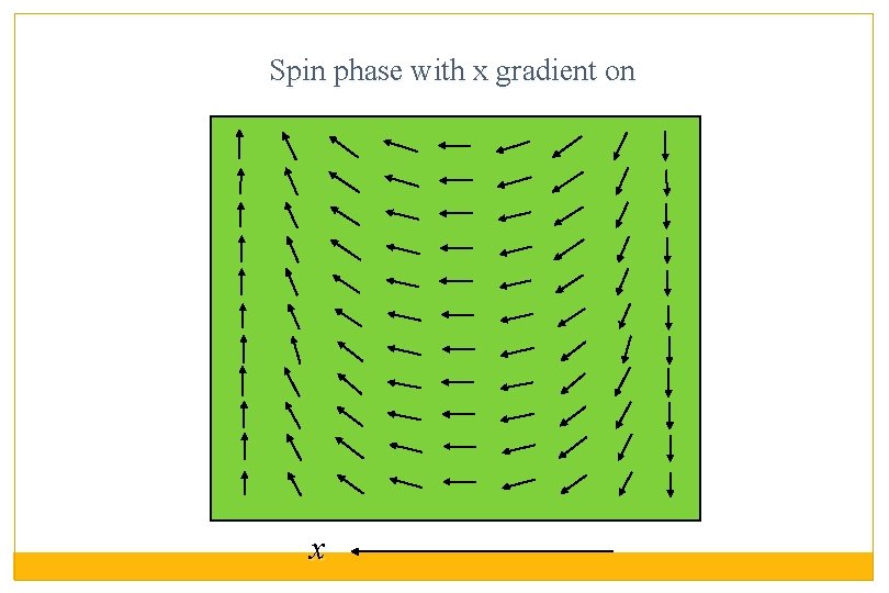 Spin phase with x gradient on x 