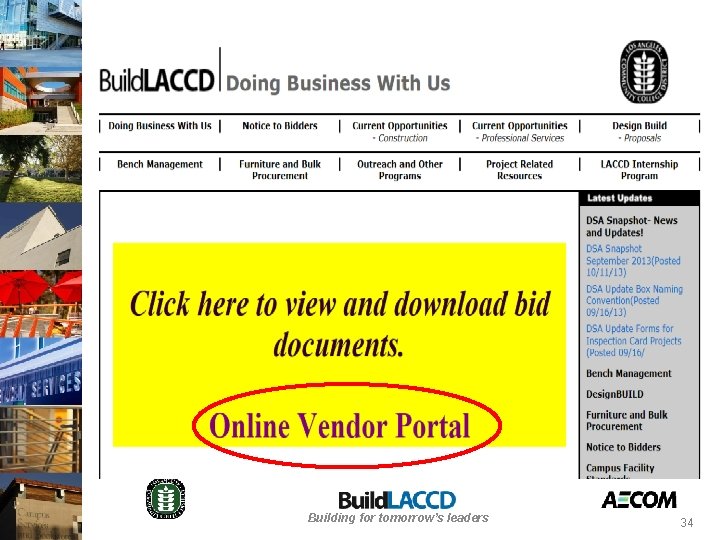 Building for tomorrow’s leaders 34 