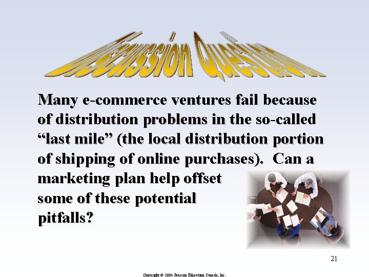 Many e-commerce ventures fail because of distribution problems in the so-called “last mile” (the Many e-commerce ventures fail because of distribution problems in the so-called “last mile” (the