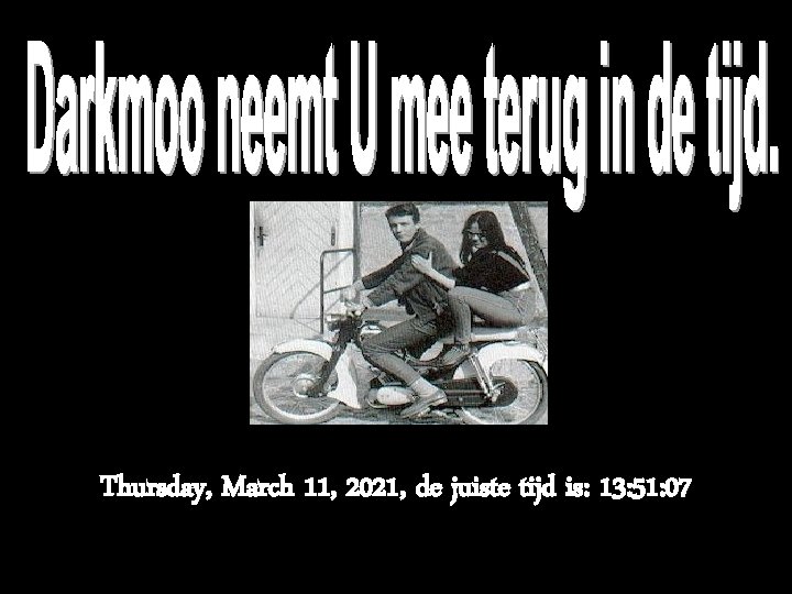 Thursday, March 11, 2021, de juiste tijd is: 13: 51: 07 