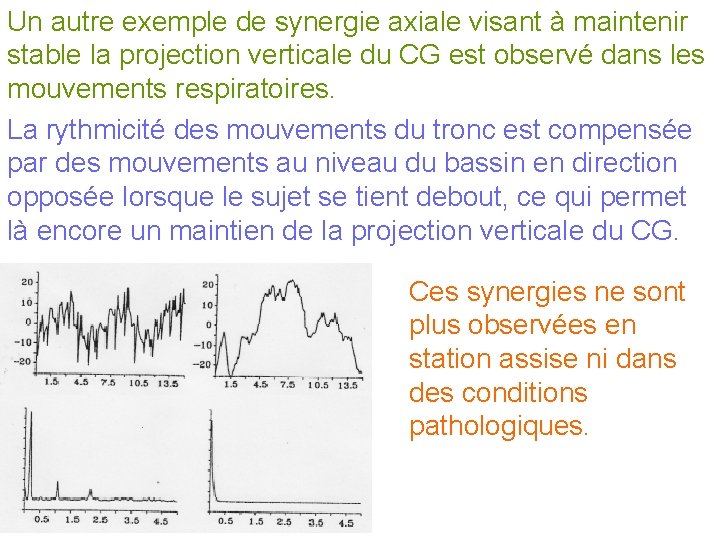 Un autre exemple de synergie axiale visant à maintenir stable la projection verticale du