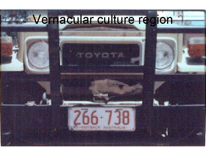 Vernacular culture region 