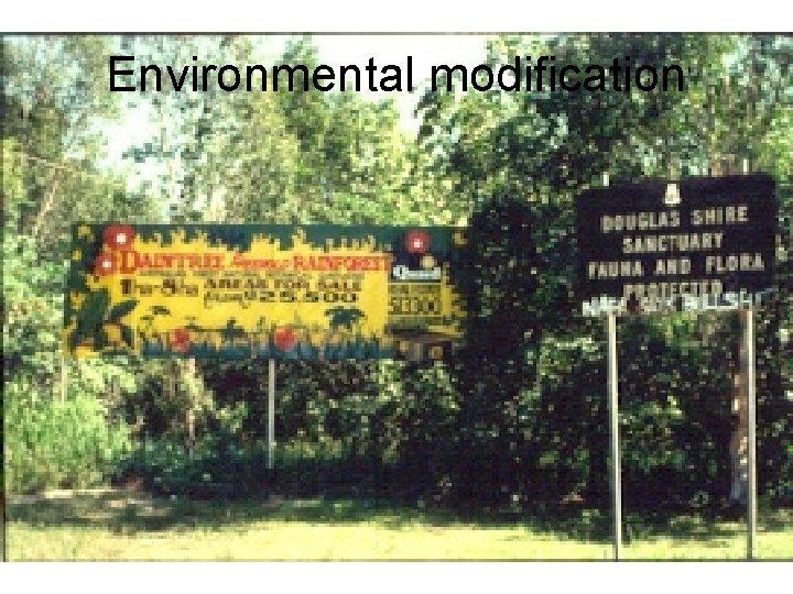 Environmental modification 