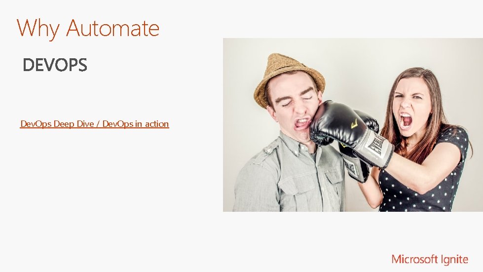 Why Automate Dev. Ops Deep Dive / Dev. Ops in action 