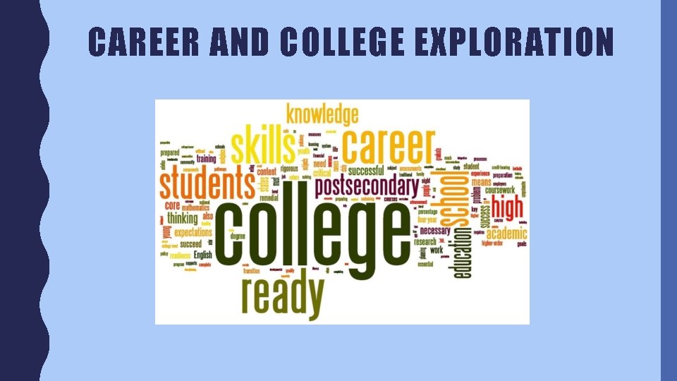 CAREER AND COLLEGE EXPLORATION 