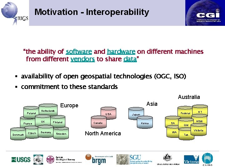 Motivation - Interoperability “the ability of software and hardware on different machines from different