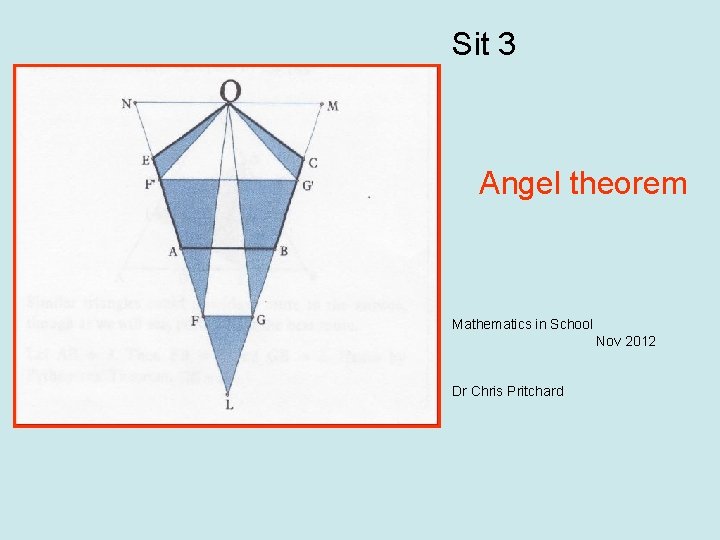 Sit 3 Angel theorem Mathematics in School Nov 2012 Dr Chris Pritchard 