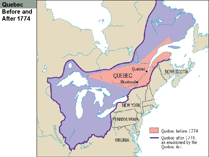 Quebec Before and After 1774 