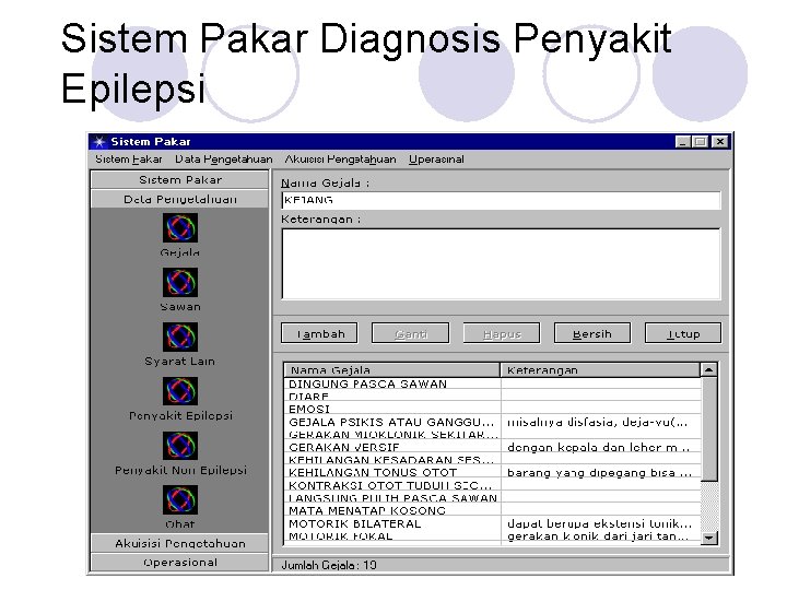 Sistem Pakar Diagnosis Penyakit Epilepsi 