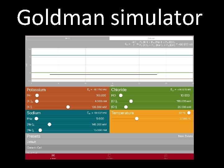 Goldman simulator 