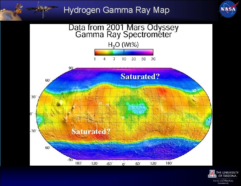 Hydrogen Gamma Ray Map Saturated? 