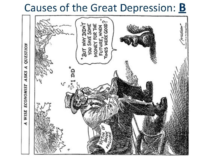 Causes of the Great Depression: B 