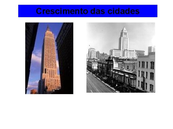 Crescimento das cidades 