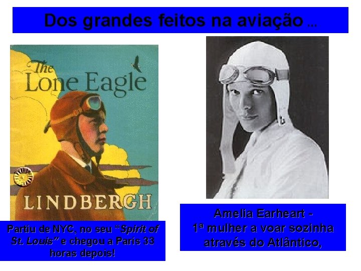 Dos grandes feitos na aviação … Partiu de NYC, no seu “Spirit of St.