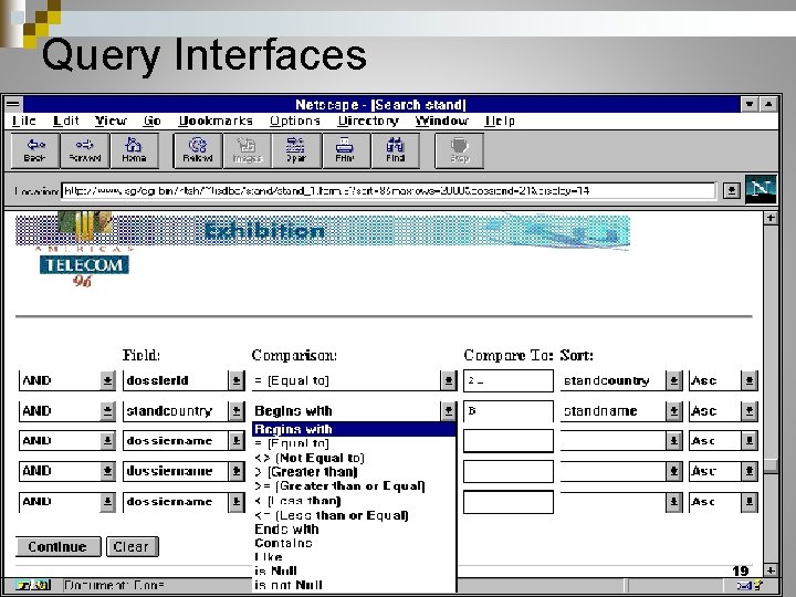 Query Interfaces 19 