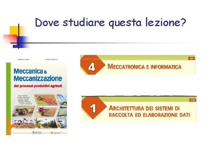 Dove studiare questa lezione? 