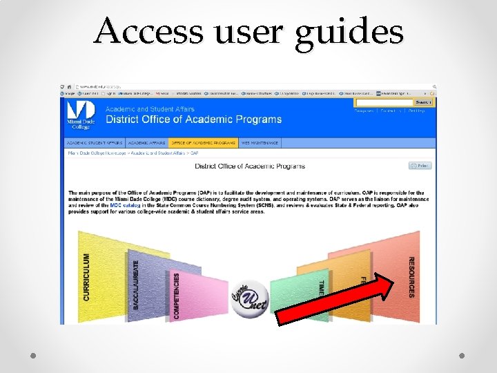 Access user guides 