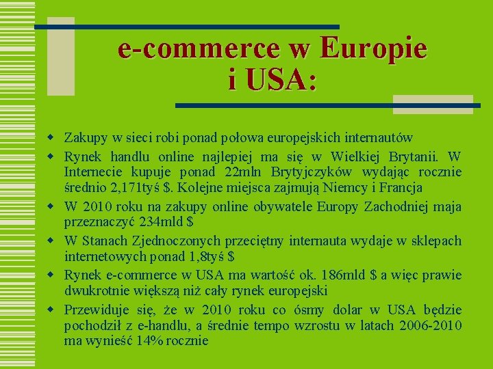e-commerce w Europie i USA: w Zakupy w sieci robi ponad połowa europejskich internautów