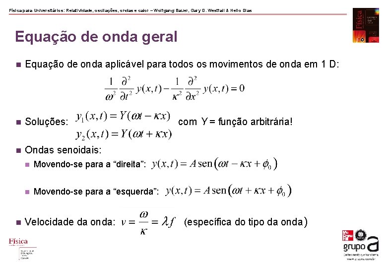 Física para Universitários: Relatividade, oscilações, ondas e calor – Wolfgang Bauer, Gary D. Westfall