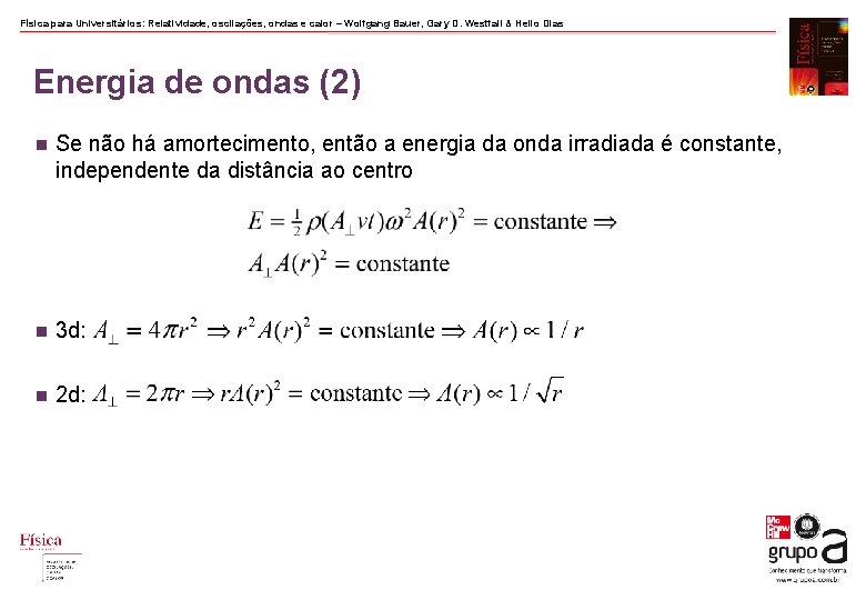 Física para Universitários: Relatividade, oscilações, ondas e calor – Wolfgang Bauer, Gary D. Westfall