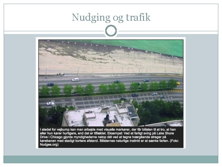 Nudging og trafik 