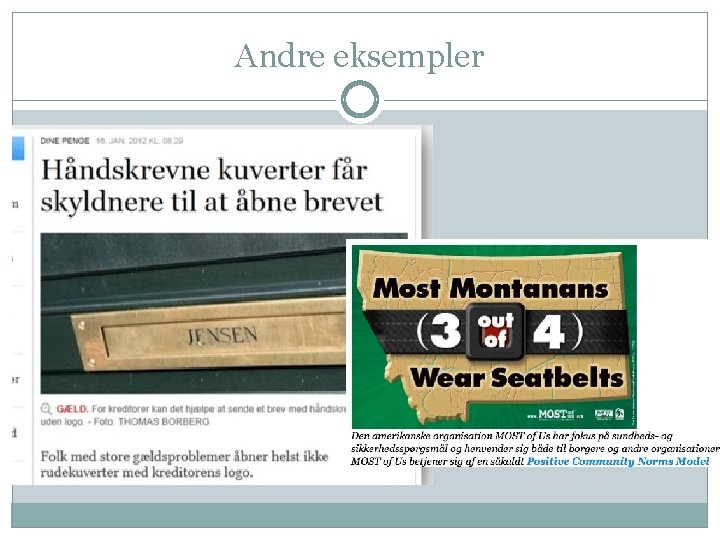 Andre eksempler 