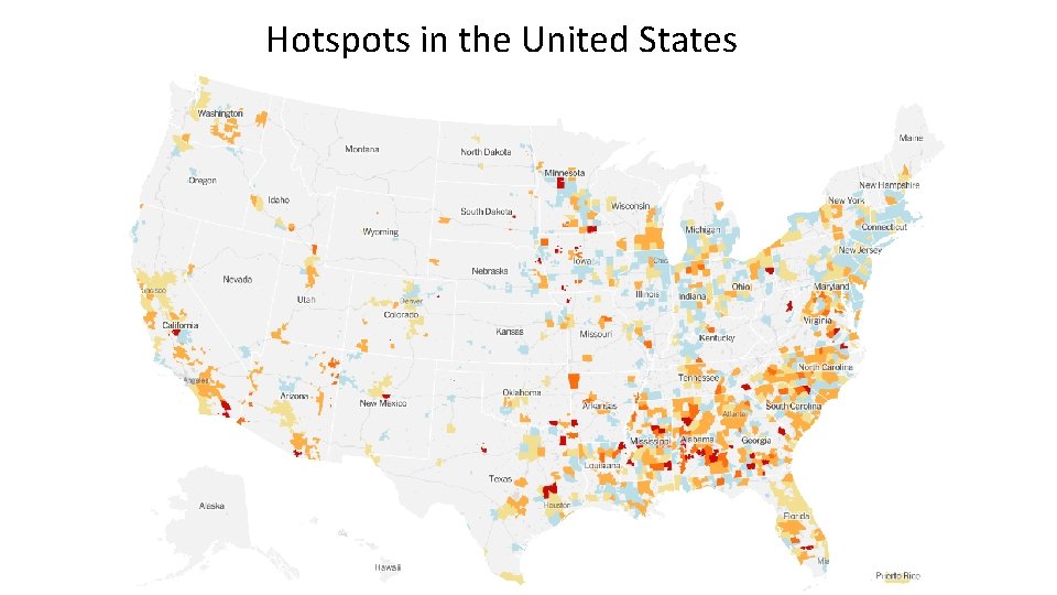 Hotspots in the United States 