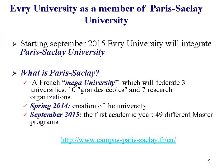 Www Univevry Fr 1 University Of Evryval Dessonne