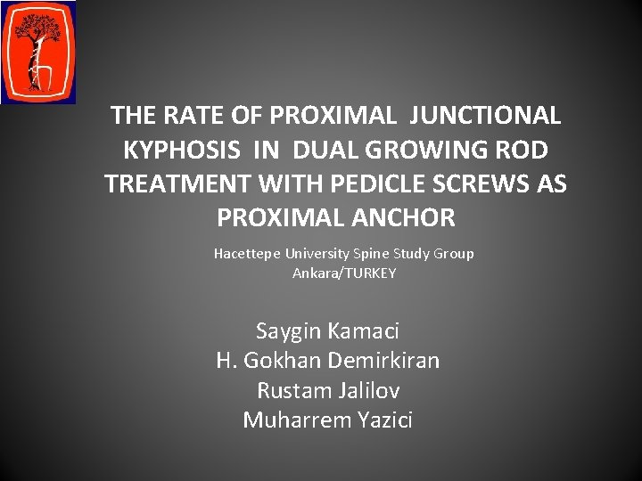 THE RATE OF PROXIMAL JUNCTIONAL KYPHOSIS IN DUAL GROWING ROD TREATMENT WITH PEDICLE SCREWS