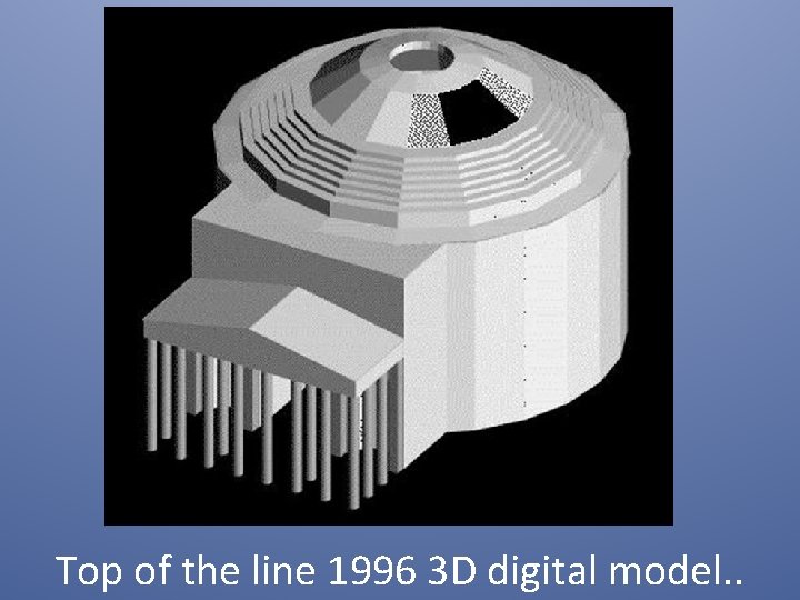 Top of the line 1996 3 D digital model. . 