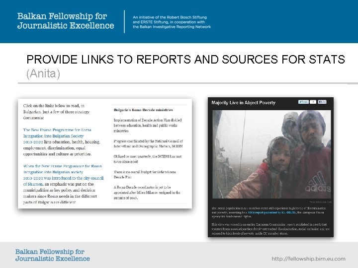 PROVIDE LINKS TO REPORTS AND SOURCES FOR STATS (Anita) PROVIDE LINKS TO REPORTS AND SOURCES FOR STATS (Anita)