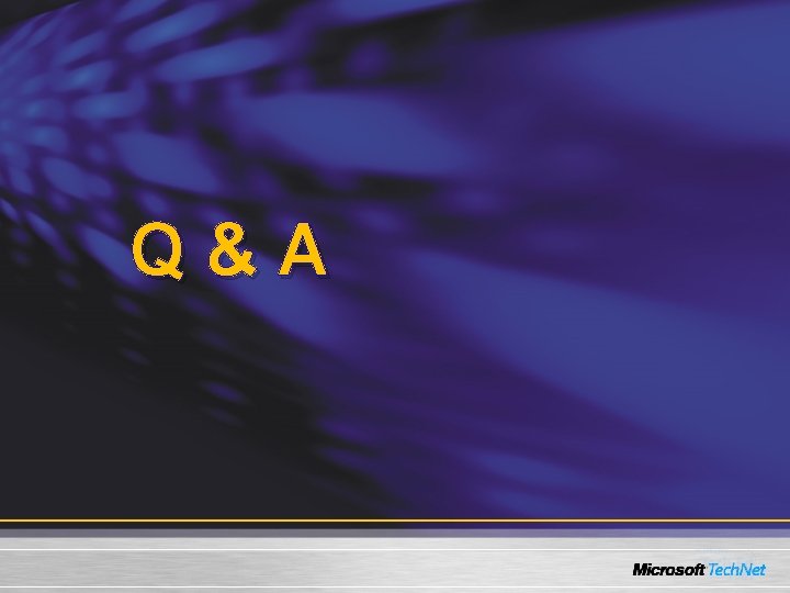 Q&A Q&A