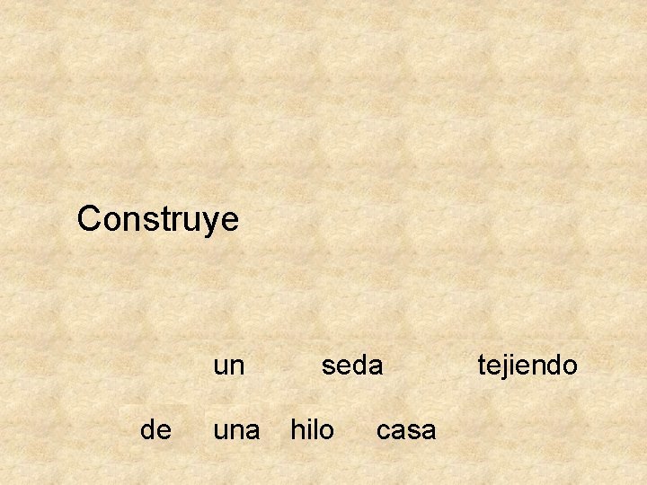 Construye un de una seda hilo casa tejiendo 