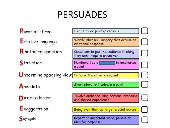 PERSUADES 