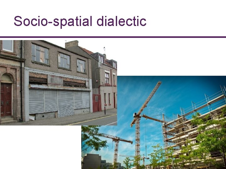 Socio-spatial dialectic Socio-spatial dialectic
