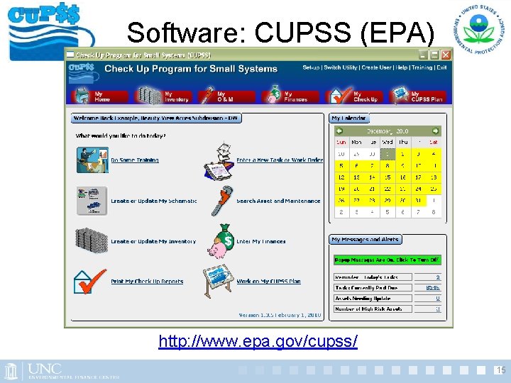 Software: CUPSS (EPA) http: //www. epa. gov/cupss/ 15 Software: CUPSS (EPA) http: //www. epa. gov/cupss/ 15