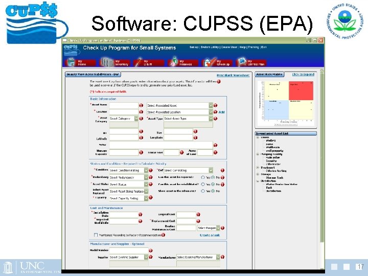 Software: CUPSS (EPA) 17 Software: CUPSS (EPA) 17