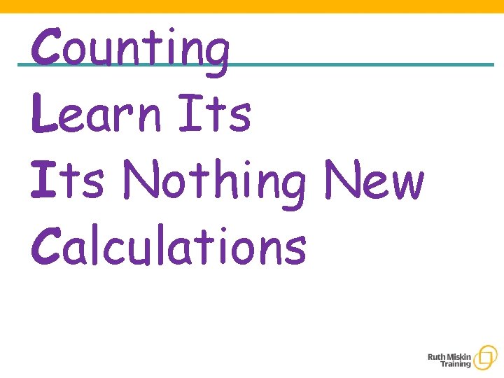 Counting Learn Its Nothing New Calculations 