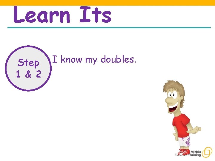 Learn Its Step 1 & 2 I know my doubles. 