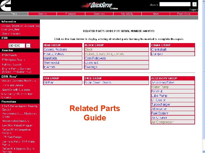 Exploded Parts Diagrams Related Parts Guide http: //quickserve. cummins. com Exploded Parts Diagrams Related Parts Guide http: //quickserve. cummins. com