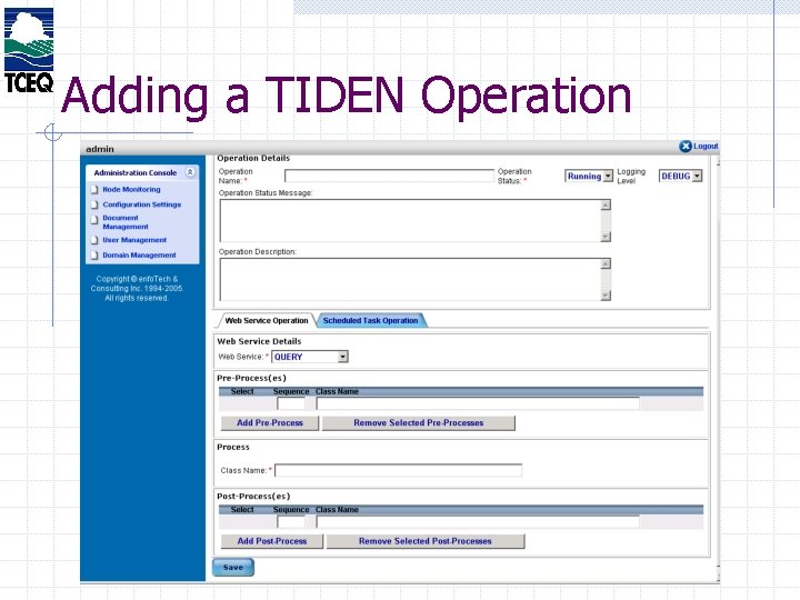 Adding a TIDEN Operation 